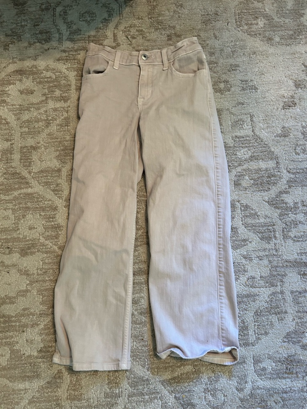 Abercrombie & Fitch Women’s Straight-Leg Jeans in Light Taupe